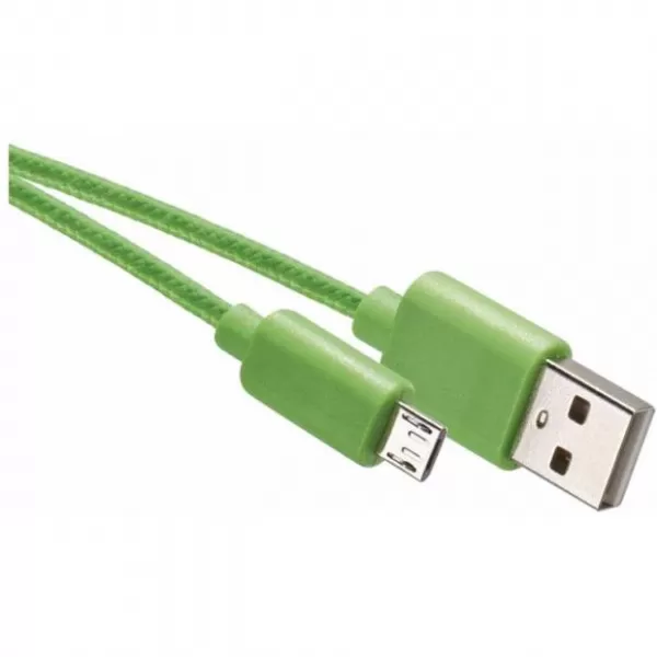 EMOS USB 2,0A/M-MICRO B/M 1M,ZELENÁ SM7006G