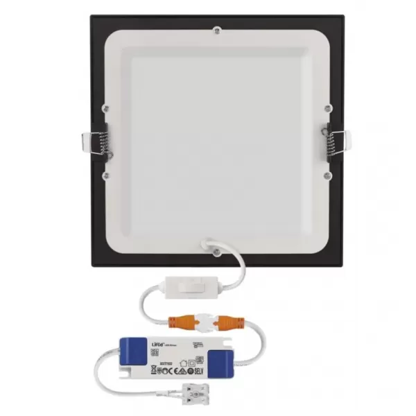 EMOS LED podhledové svítidlo NEXXO černé, 22,5x22,5 cm, 18 W, teplá/neutrální bílá (ZD2343)