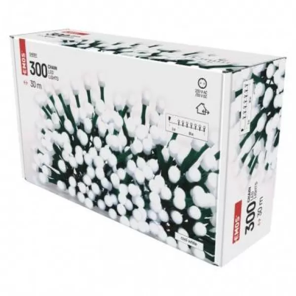 EMOS 300LED XMAS CHERRY TIMER 30m CW