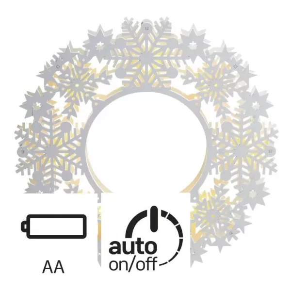 EMOS 8LED XMAS WREATH 2AA T WW /ZY1959/