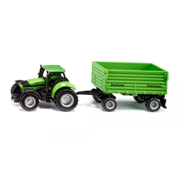 SIKU Blister - traktor DEUTZ-FAHR s přívěsem Fortuna