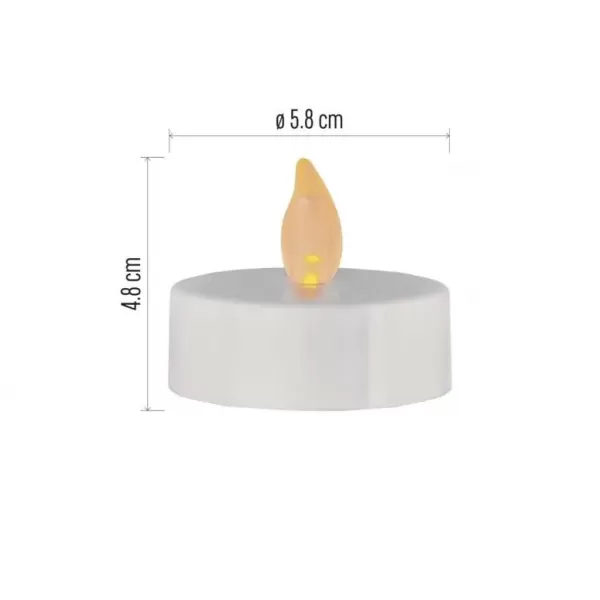 EMOS 4LED SET WH TEA FLICKER VNT DCCV16 svíčka čajová LED 4ks/bal