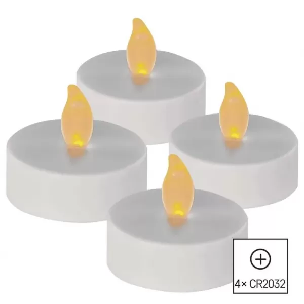 EMOS 4LED SET WH TEA FLICKER VNT DCCV16 svíčka čajová LED 4ks/bal