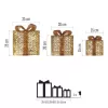 EMOS Světlo vánoční DCFC14 72LED XMAS GOLD GIFT BOX WW-svět.dárky zlaté -3ks