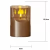 NIPEKO Svíce LED medová hranatá 13cm