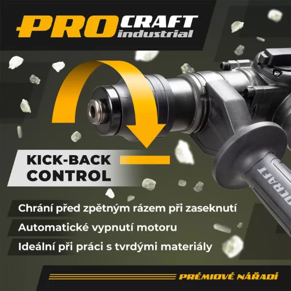 PROCRAFT Aku vrtací kladivo Industrial HD20A