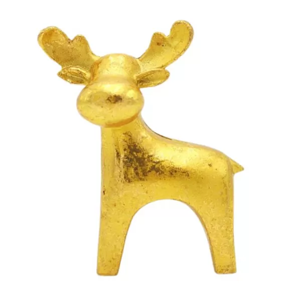 Dekorace - Sob polyresin 11,8cm zlatý