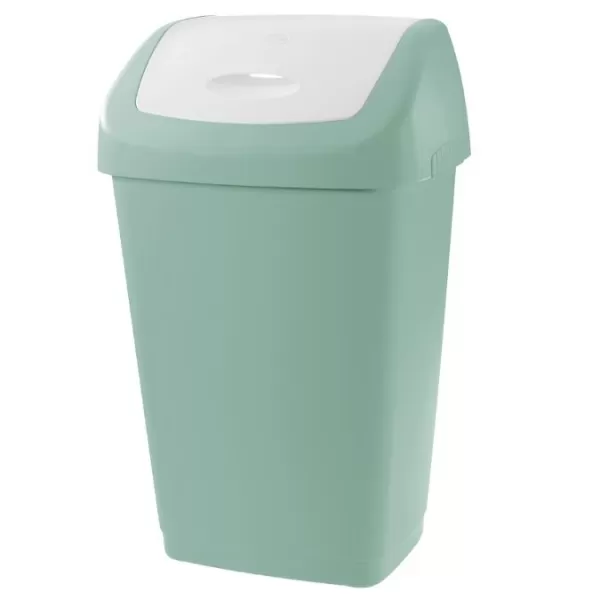 Koš odpadkový Aurora 15L zelená/bílá