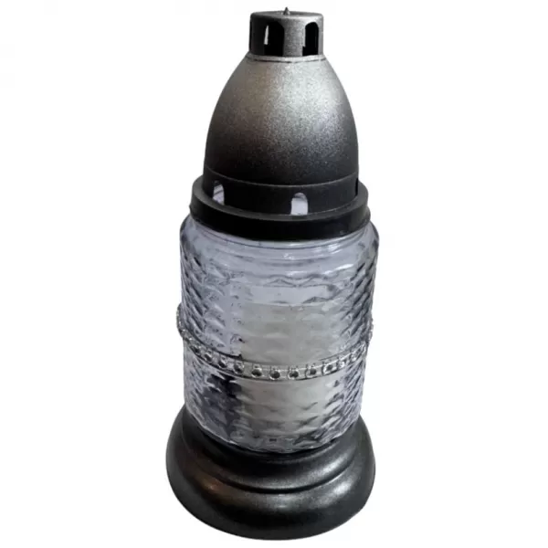 Svíčka sklo lampa - 30g grafit diamant