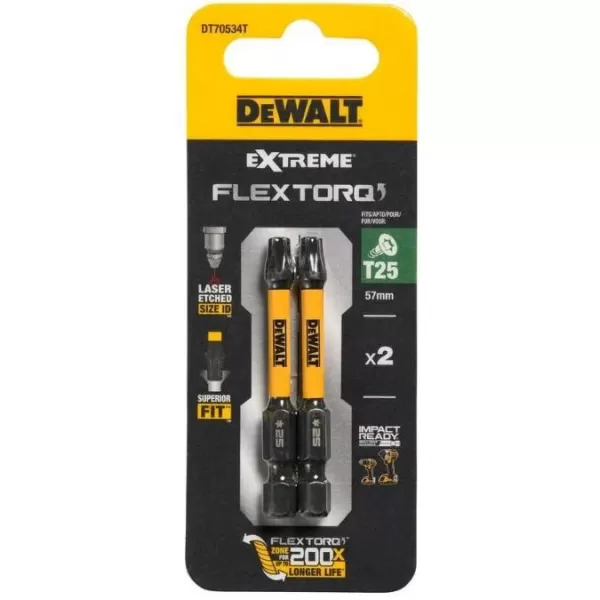 DEWALT Torzion bity 2x/50mm T25 DT 70534T
