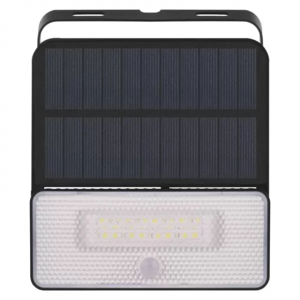 EMOS Solární LED reflektor SOLO s pohybovým čidlem, černý, 1000lm neutrální bílá ZG121S