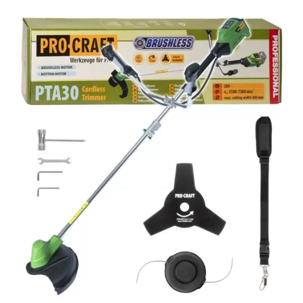 PROCRAFT Aku křovinořez PTA30 (bez baterie a nabíječky)