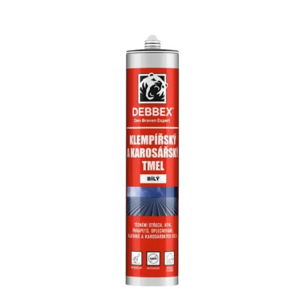 DENB Tmel klempířský 280ml šedý Red Line