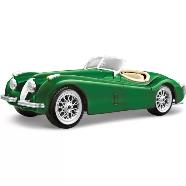 Bburago - Auta HOBBY, Jaguar XK 120 Roadster (1951), tmavě zelená, 1:24