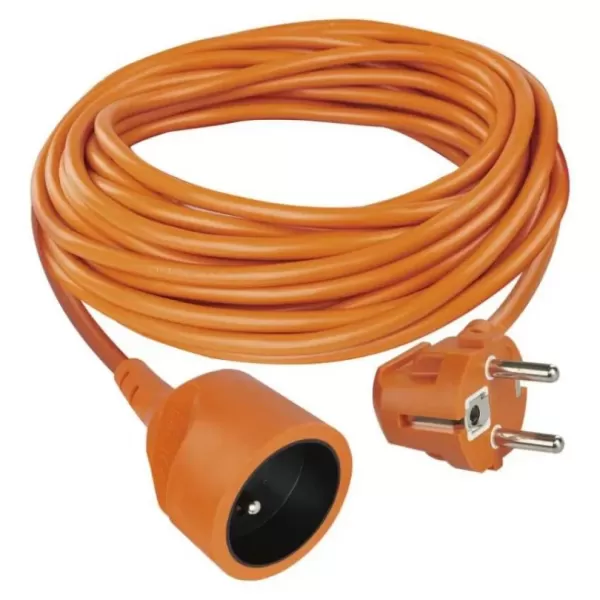 EMOS Prodlužovací kabel 10m/1 zásuvka/oranžový/PVC/250V/1,5mm2 P01110