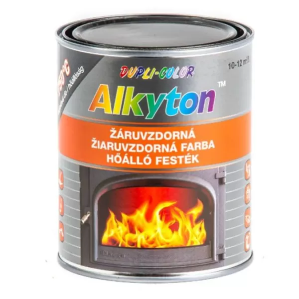Alkyton žáruvzdorná barva do 750 °C - černá, 750 ml