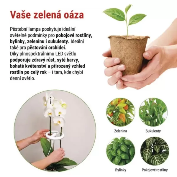 EMOS LED GROW pěstební lampa kruh Z7902