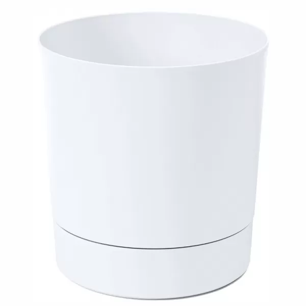 Obal AURA s podmiskou plastový bílý d15x15cm