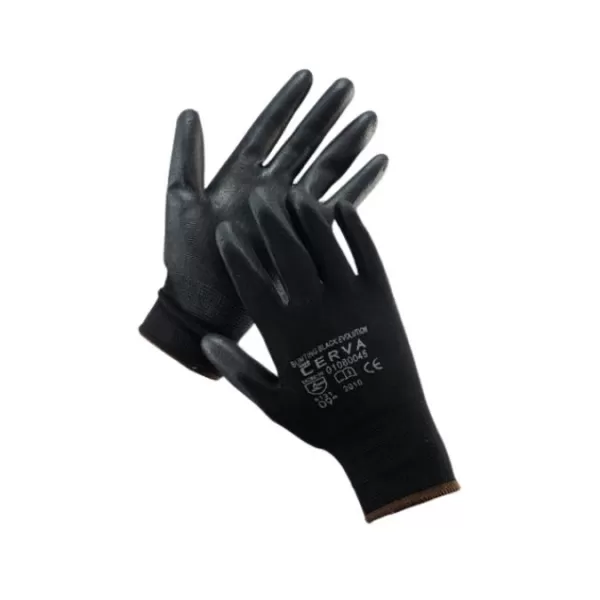 XT Rukavice nylon Bunting černé vel.9