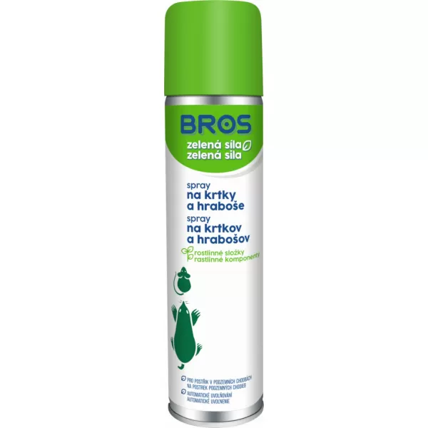 Bros Spray na krtky a hraboše 400ml zelení sí