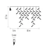 EMOS 600LED XMAS ICICLE MF 10M WW