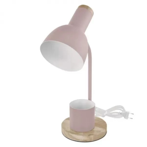 EMOS Stolní lampa POPPY na žárovku E27, růžová