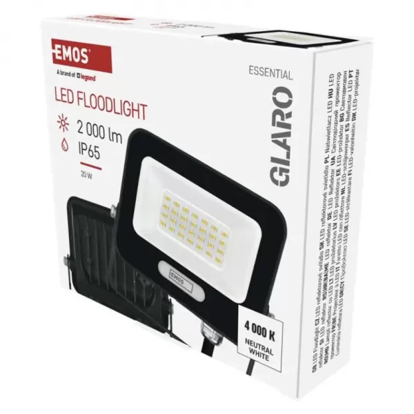 EMOS LED REFLEKTOR GLARO Č 20W 2000LM IP65 NW ZS2224B