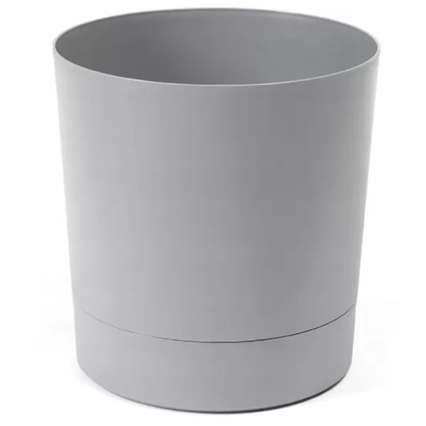 Obal AURA s podmiskou plastový šedý d13x13cm
