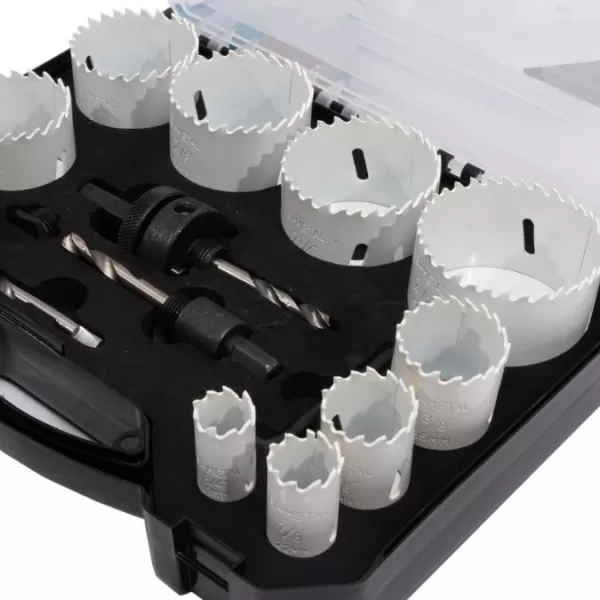 XT Sada vykružovacích bimetalových korunek 14dílů / 19-64mm plast.box