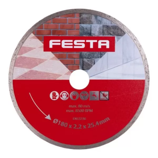 Kotouč diamantový FESTA plný 180x2,4x25,4mm