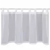 Vitrážní záclonka s poutky Voile 135x50cm bílá
