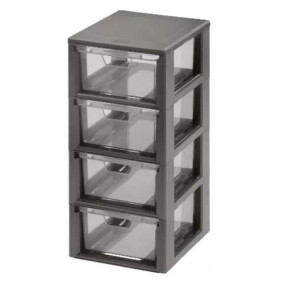 Zásuvka LINEA MIKRO 4x1,3l, grafit