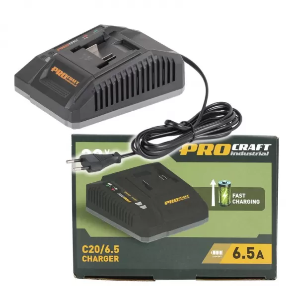 Nabíječka pro 20V Li-ion baterie Procraft Industrial C20/6.5
