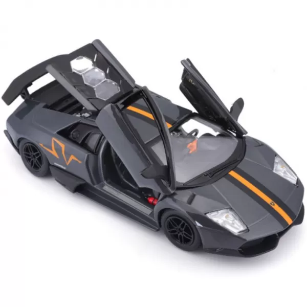 Bburago - Auta HOBBY, Murciélago LP 670-4 SV China Limited Edition, šedá metalíza, 1:24