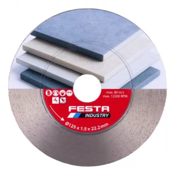 Kotouč diamantový FESTA INDUSTRY řezný 125x1,5x22,2mm
