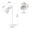 EMOS Stolní lampa JULIAN na žárovku E27, bílá Z7621W