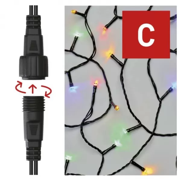 EMOS D1AM02 CONNECT CHAIN 50LED 5M IP44 MC-světýlka