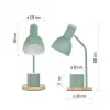 EMOS Stolní lampa POPPY na žárovku E27, zelená