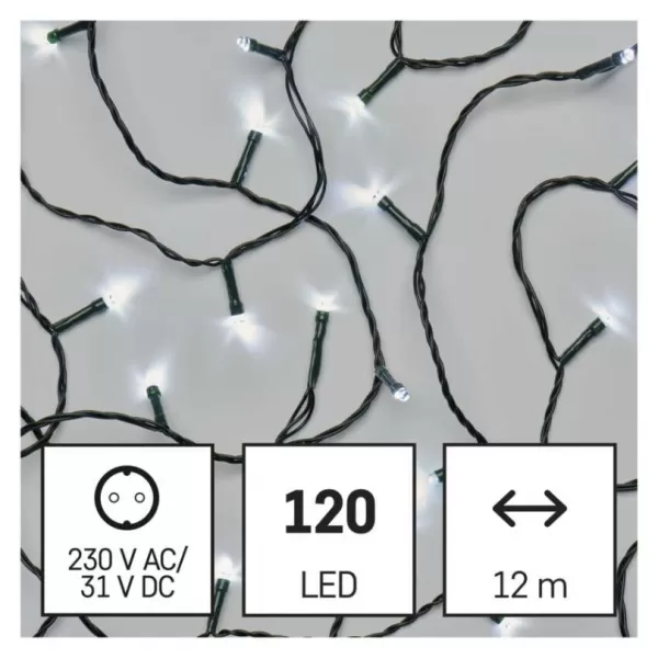 EMOS D4AC23 120LED XMAS CLS TIMER MF 12M CW-světýlka