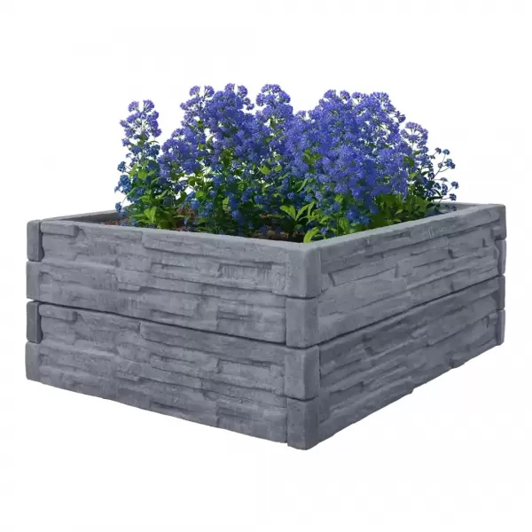 BEVES deska betonová ZÁHON štípaný kámen 100cm grafit (18ks/pal.)