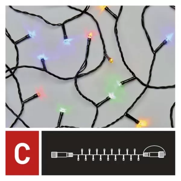 EMOS D1AM02 CONNECT CHAIN 50LED 5M IP44 MC-světýlka