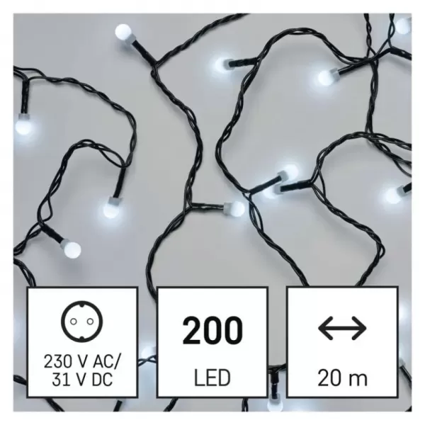 EMOS D5AC07 200LED CHERRYV MF 20M IP44 CW-světýlka