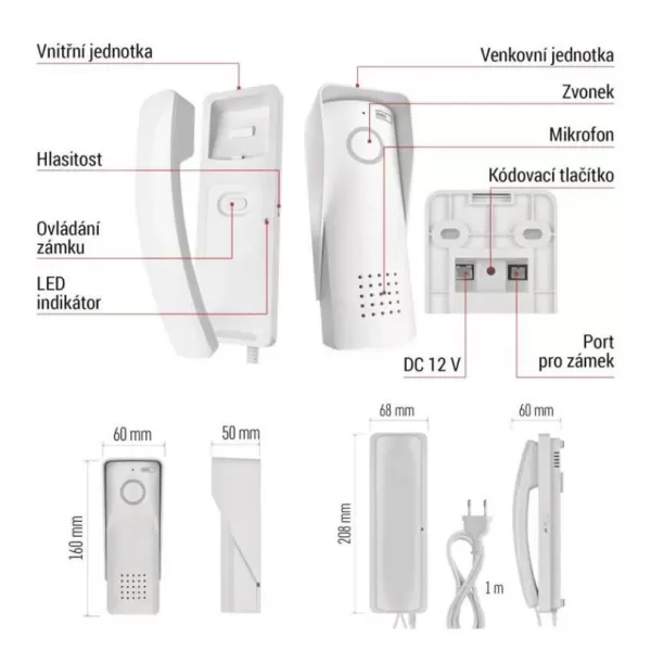 EMOS Audio telefon bezdrátový EM-519 H1088
