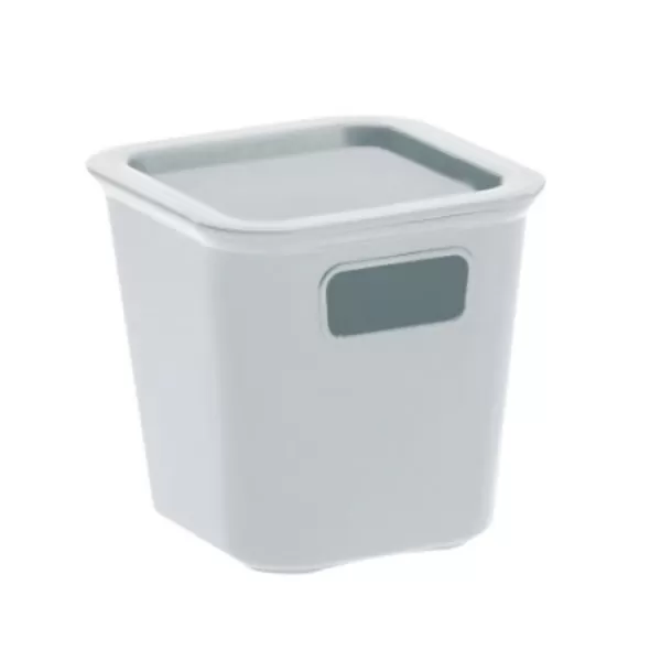 Úložný box BELLA XS s víkem - 0,85 l šedá