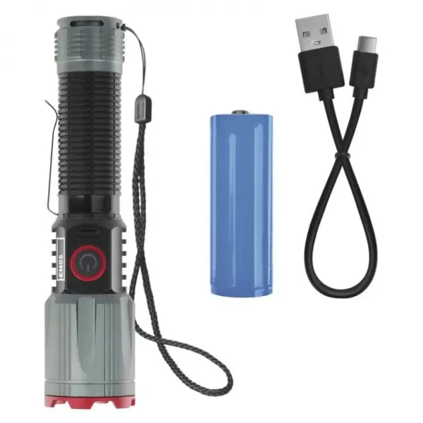 EMOS LED nabíjecí kovová svítilna 1200 lm, 2200 mAh P3121