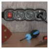 EMOS Prodlužka 3Z 3m černá, vyp. PC1313R