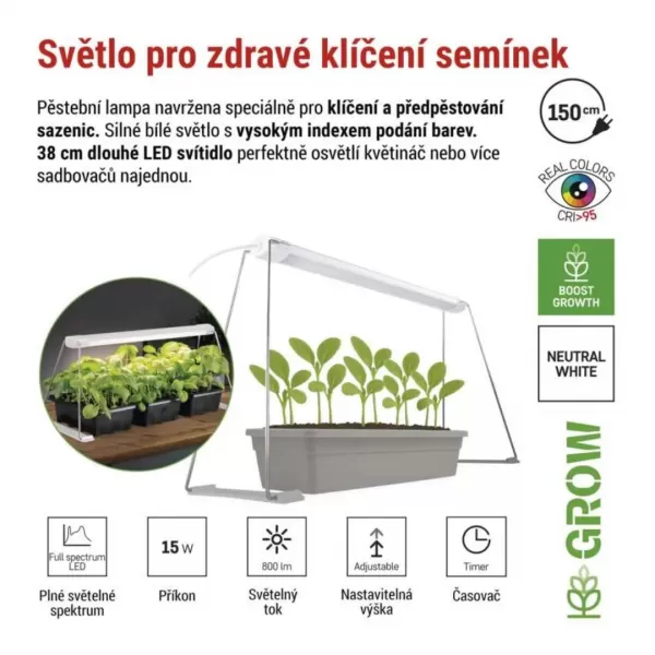 EMOS LED GROW pěstební lampa na sazenice Z7903