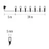 EMOS D4AW05 240LED XMAS CLS TIMER 24M WW-dekorace řetěz