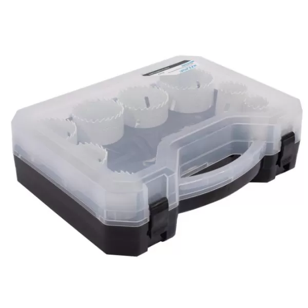 XT Sada vykružovacích bimetalových korunek 14dílů / 19-64mm plast.box