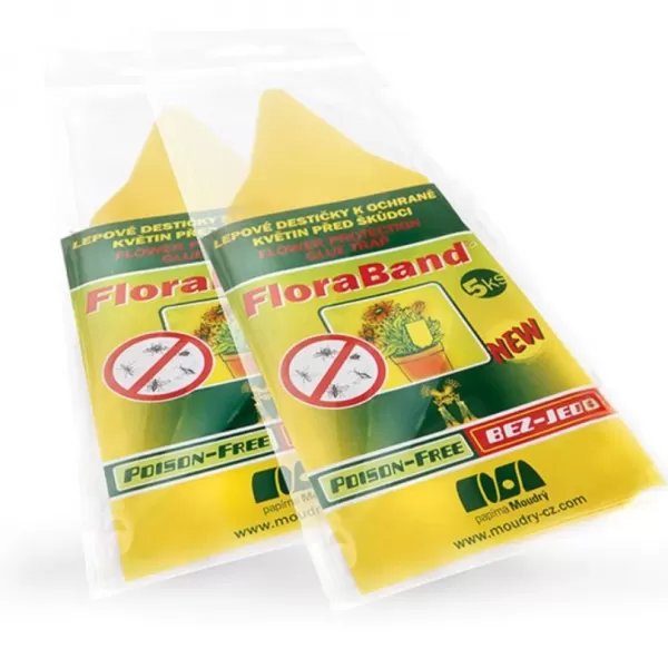 Lepové šipky žluté FloraBand bal/5ks